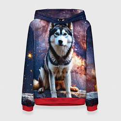 Женская толстовка Лайка и космос
