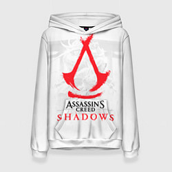 Толстовка-худи женская Assassins Creed Shadows - samurai, цвет: 3D-белый