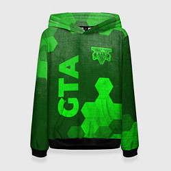 Женская толстовка GTA - green gradient вертикально