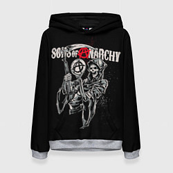Толстовка-худи женская Sons Of Anarchy - death, цвет: 3D-меланж