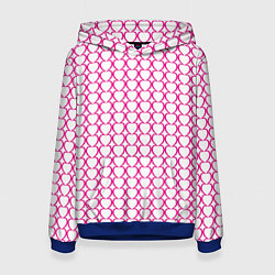 Женская толстовка Контурный паттерн соединённые сердца