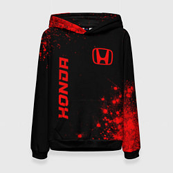 Женская толстовка Honda - red gradient вертикально