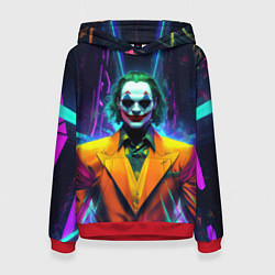 Женская толстовка Джокер и неоновый свет