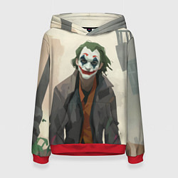 Женская толстовка Джокер довольный - рисунок