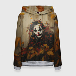 Толстовка-худи женская Джокер - депрессивная осень, цвет: 3D-меланж