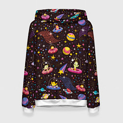 Женская толстовка Мультяшные космические обитатели