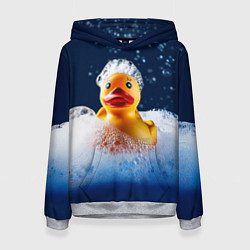 Женская толстовка Резиновая уточка в мыльной пене