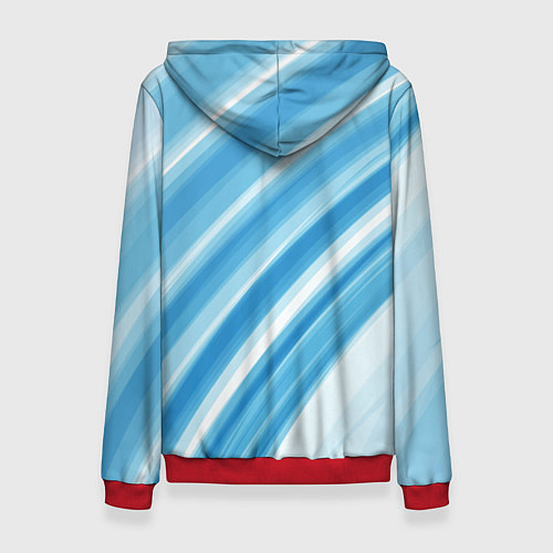 Женская толстовка Акварель / 3D-Красный – фото 2