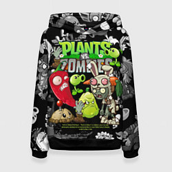 Женская толстовка Растения против зомби персонажи