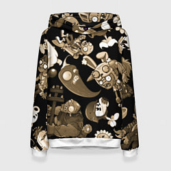 Женская толстовка Растения против зомби в бежевом цвете