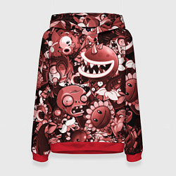 Женская толстовка Растения против зомби в красном цвете