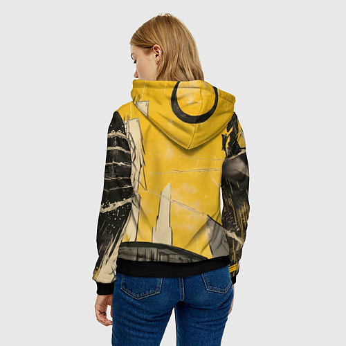 Женская толстовка Черный человек-паук / 3D-Черный – фото 4