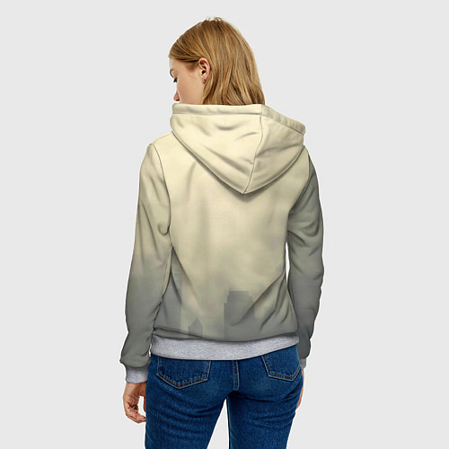 Женская толстовка Человек паук в прыжке / 3D-Меланж – фото 4