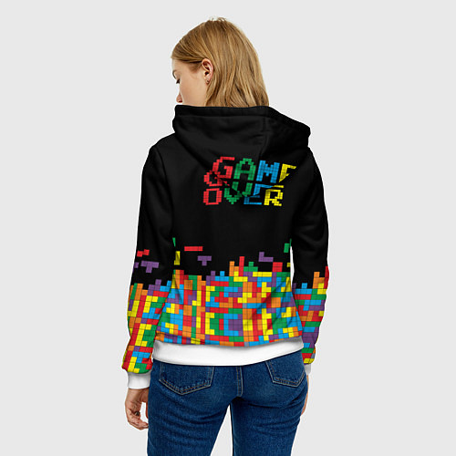 Женская толстовка Game over / 3D-Белый – фото 4
