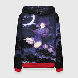 Женская толстовка Веселая ведьма летит на шабаш