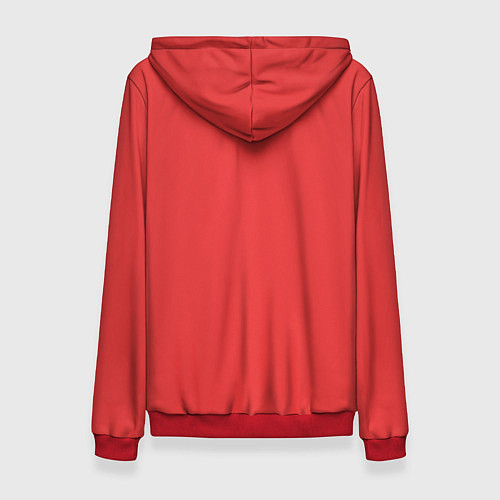 Женская толстовка Красная панда с кисточкой в зубах / 3D-Красный – фото 2