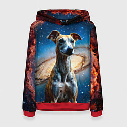 Женская толстовка Уиппет в космосе