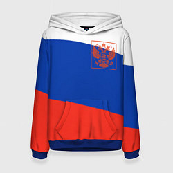 Женская толстовка Россия флаг с гербом