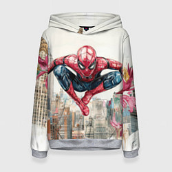 Женская толстовка Человек паук паркур