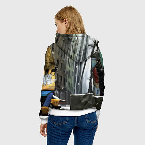 Женская толстовка Человек-паук в больших кедах / 3D-Белый – фото 4