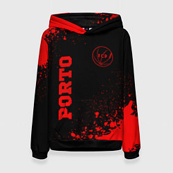 Женская толстовка Porto - red gradient вертикально