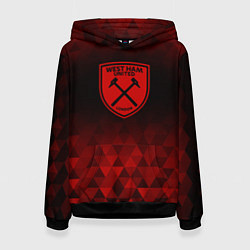 Женская толстовка West Ham red poly