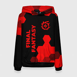 Женская толстовка Final Fantasy - red gradient вертикально