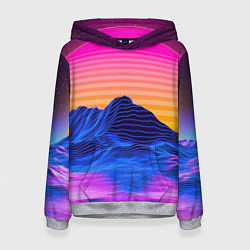 Женская толстовка Неоновый закат