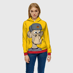 Толстовка-худи женская NFT ape turtleneck, цвет: 3D-красный — фото 2
