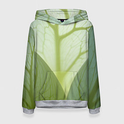 Женская толстовка Макро съемка листа