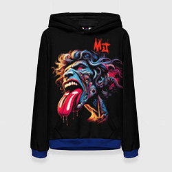 Толстовка-худи женская Mick Jagger - Rolling Stones, цвет: 3D-синий