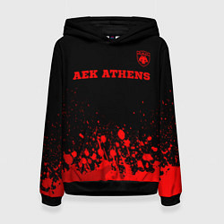 Женская толстовка AEK Athens - red gradient посередине