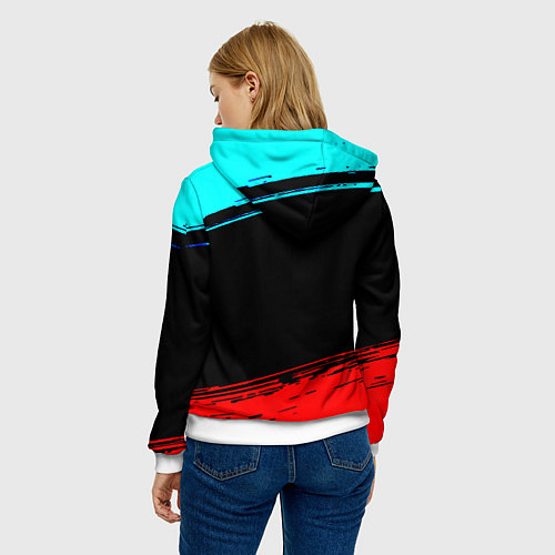 Женская толстовка Dayz neon color / 3D-Белый – фото 4