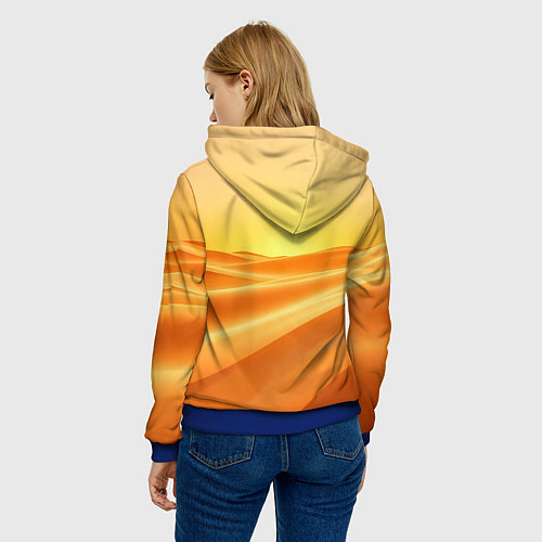 Женская толстовка Золотые пески / 3D-Синий – фото 4