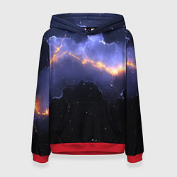 Женская толстовка Молния в фиолетовом небе текстура