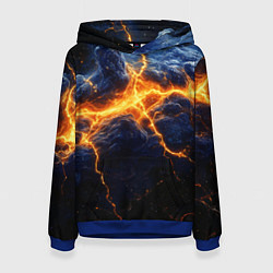 Женская толстовка Молнии в разбитом небе