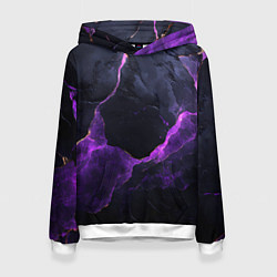 Женская толстовка Фиолетово-черная объемная текстура