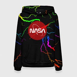 Женская толстовка НАСА молнии градиент