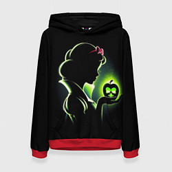 Женская толстовка Белоснежка и яблоко - силуэт крупно