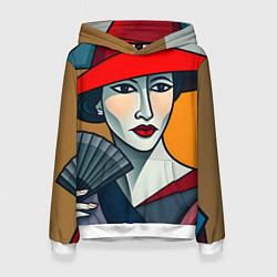 Женская толстовка Дама с веером