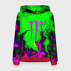 Женская толстовка Monster Energy flame