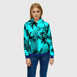 Толстовка-худи женская GTA костюм Томми, цвет: 3D-синий — фото 2