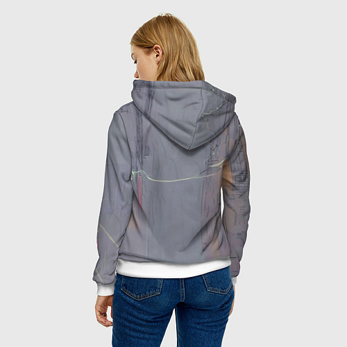 Женская толстовка Бэтмен с розовым плащом / 3D-Белый – фото 4