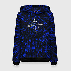 Женская толстовка Megadeth blue energy