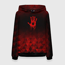Толстовка-худи женская Death Stranding red poly, цвет: 3D-черный