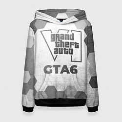 Женская толстовка GTA6 - white gradient