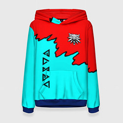 Женская толстовка Ведьмак краски логотип