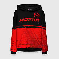 Женская толстовка Mazda - red gradient посередине