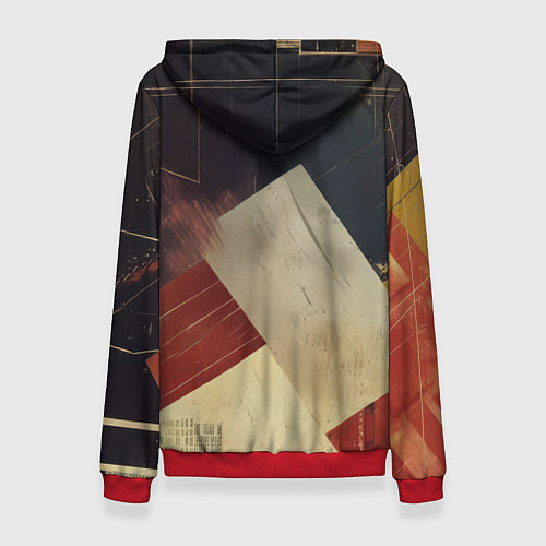 Женская толстовка Бэтмен ретро стиль / 3D-Красный – фото 2