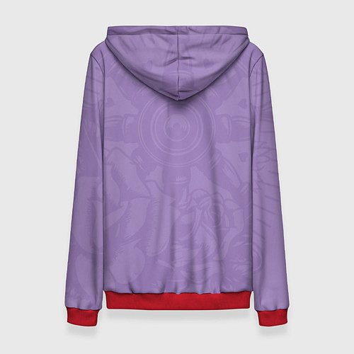 Женская толстовка Штурвал в розах / 3D-Красный – фото 2